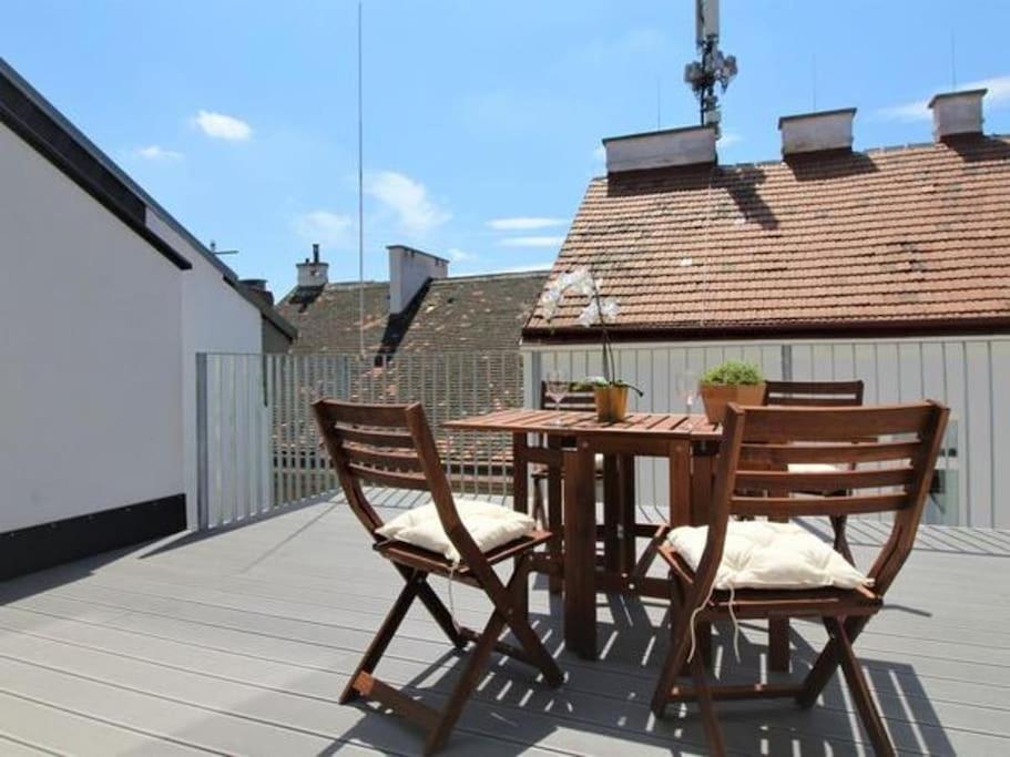 Luxury 2-Floor Rooftop Apartment With Terrace In The City Center Vienne Extérieur photo
